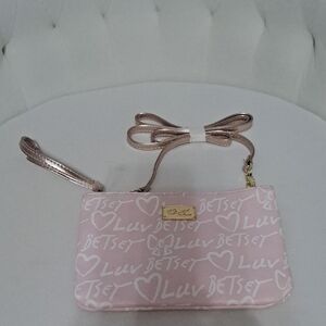 Betsey Johnson Pink Crossbody Bag